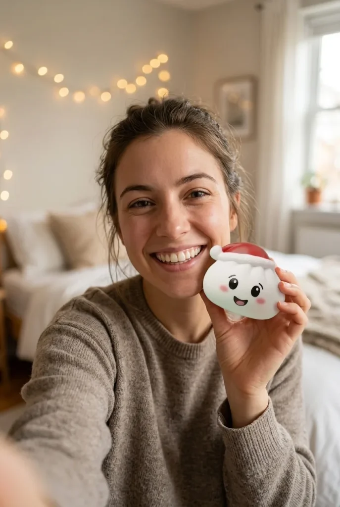 Dumpling Squishy Czapka Mikołaja Zestaw 4 szt na co dzień