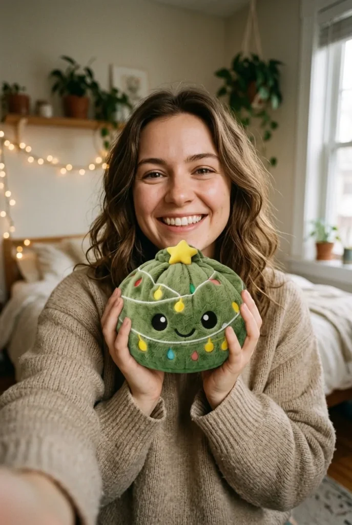 Dumpling Squishy Choinka ze Światełkami na co dzień