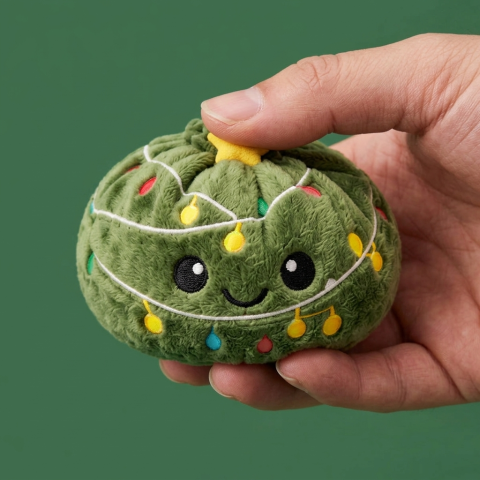 Dumpling Squishy Choinka ze Światełkami ściskany w dłoni