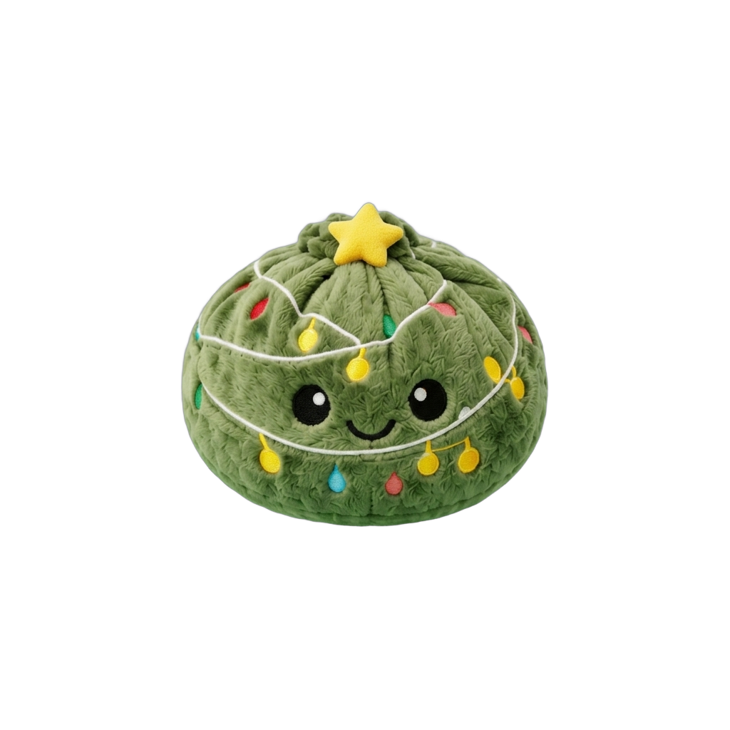 Dumpling Squishy Choinka ze Światełkami ściskany w dłoni