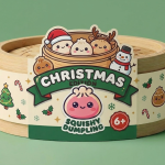 Pudełko Squishy Dumpling Christmas Edition