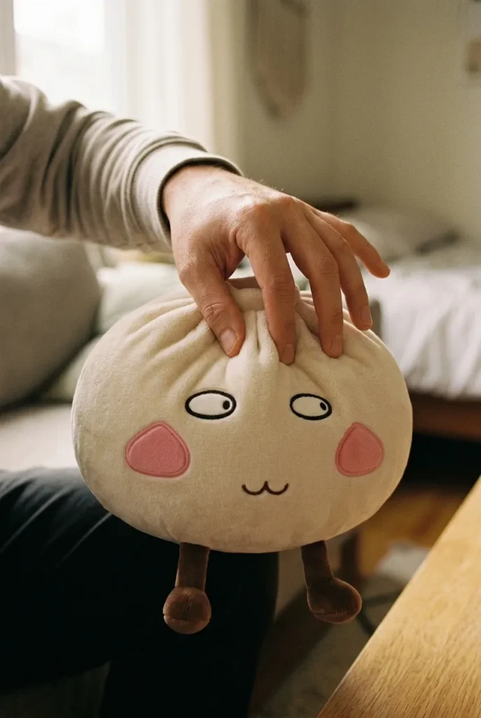 Squishy Dumpling Gigant Dumny i Zadziorny podczas ściskania