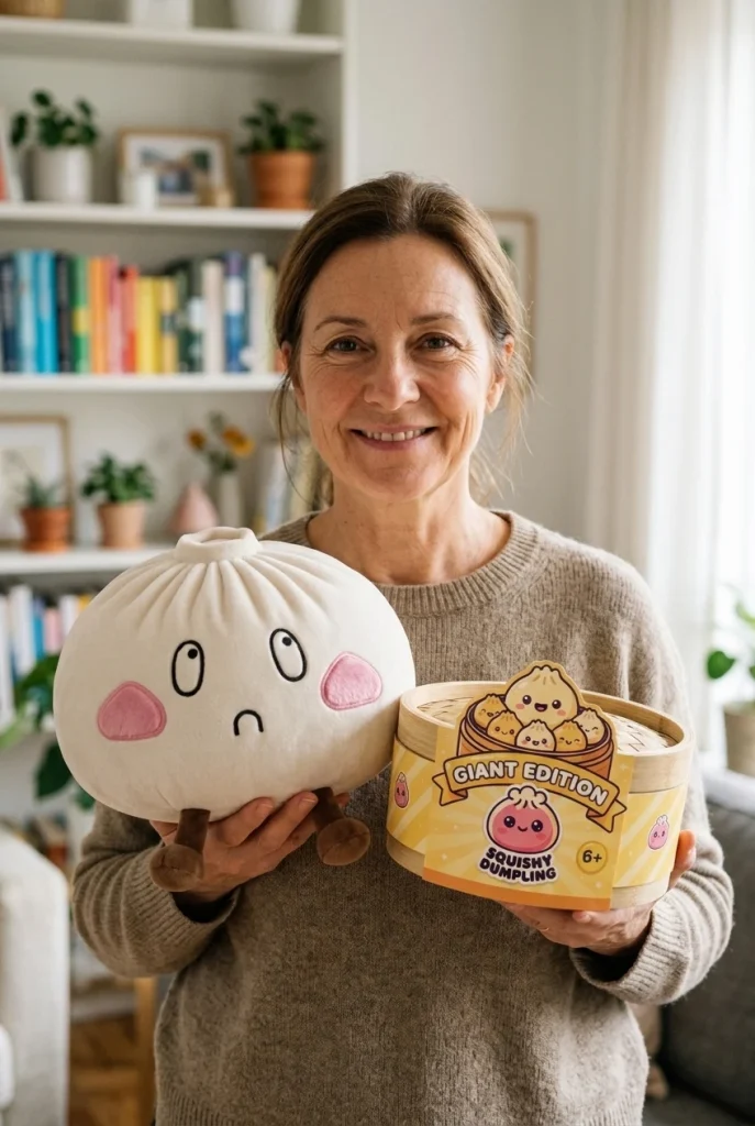 Squishy Dumpling Giant Sad Smutna Minka 28 cm z pudełkiem