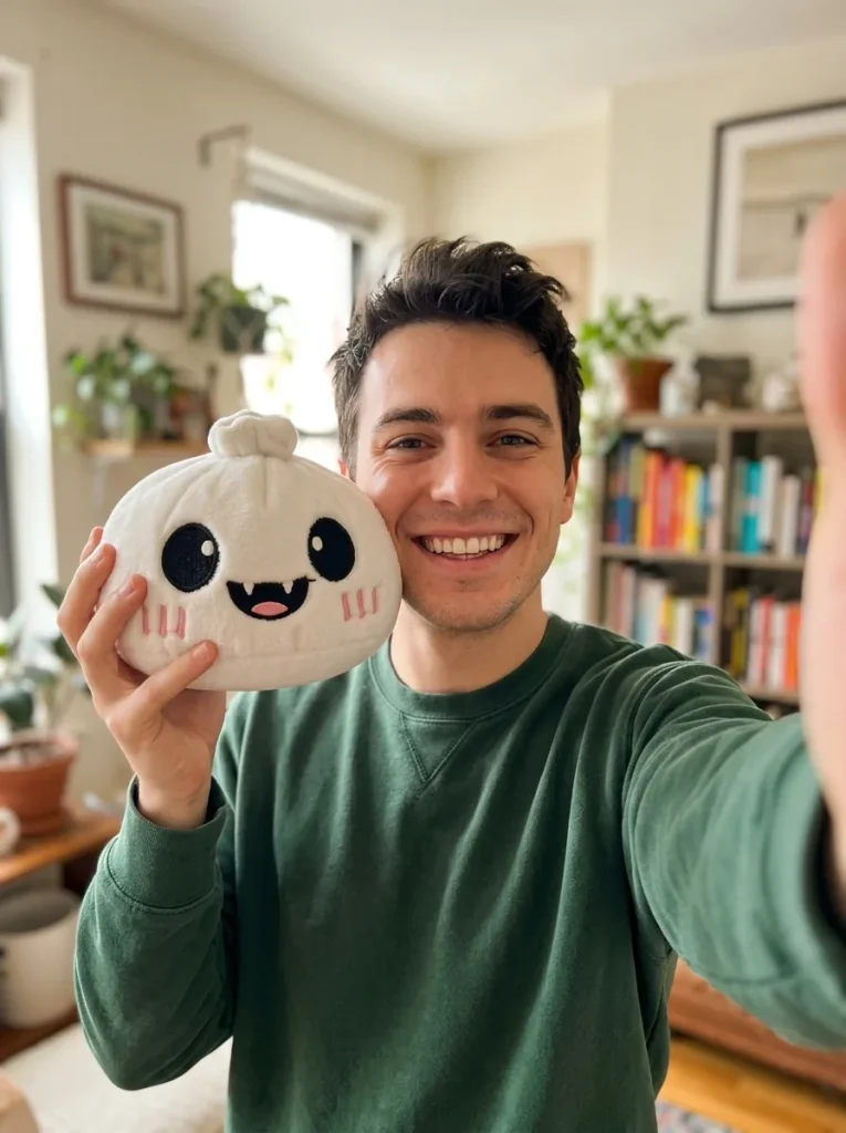 Ghost Dumpling Squishy Halloween Duszek w Blasku Księżyca na co dzień