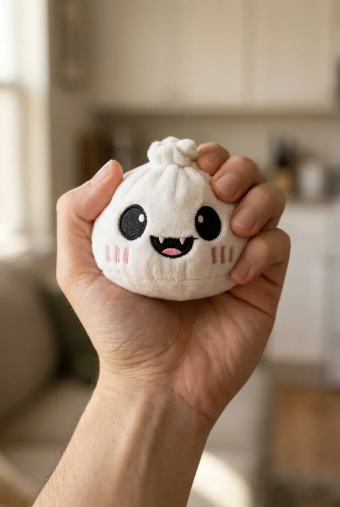 Ghost Dumpling Squishy Halloween Duszek w Blasku Księżyca podczas ściskania