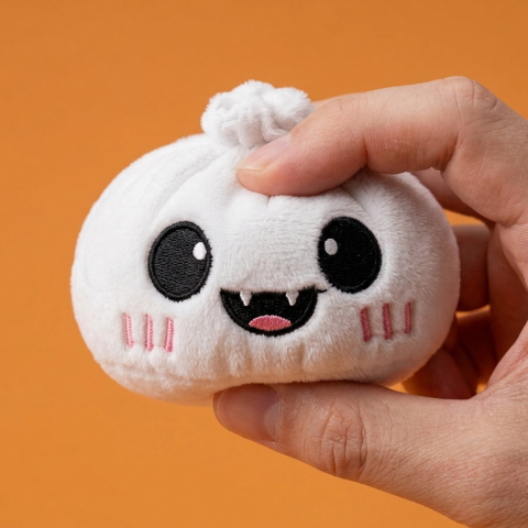 Ghost Dumpling Squishy Halloween Duszek w Blasku Księżyca ściskany w dłoni