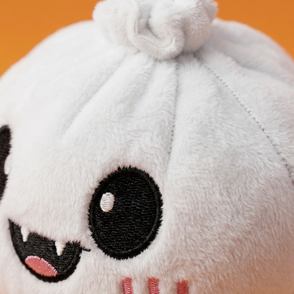 Ghost Dumpling Squishy Halloween Duszek w Blasku Księżyca makro tekstury pianki