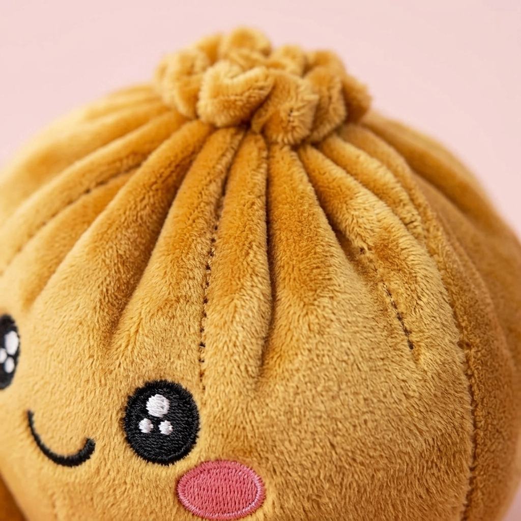 Squishy Dumpling Złoty Royal makro tekstury pianki