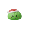 Dumpling Squishy Elf Zielona Czapka Mikołaja ściskany w dłoni