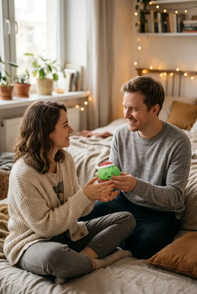 Dumpling Squishy Elf Zielona Czapka Mikołaja jako pomysł na prezent