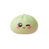 Dumpling Squishy Zielona Pistacja Przymrużone Oko ściskany w dłoni