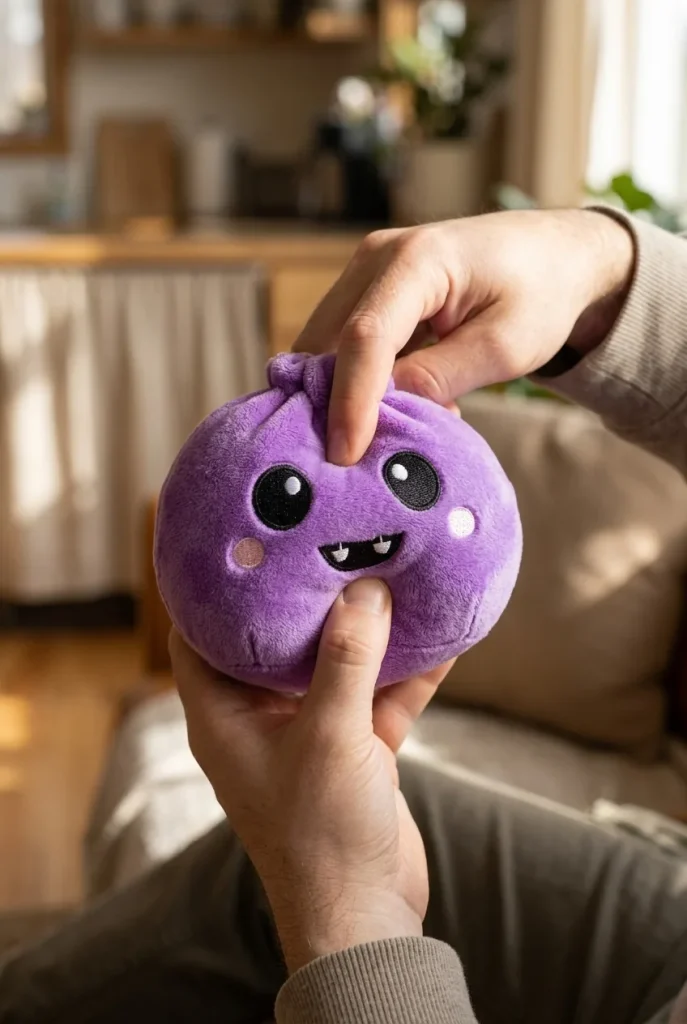 Squishy Dumpling Halloween Zestaw 5 szt. podczas ściskania