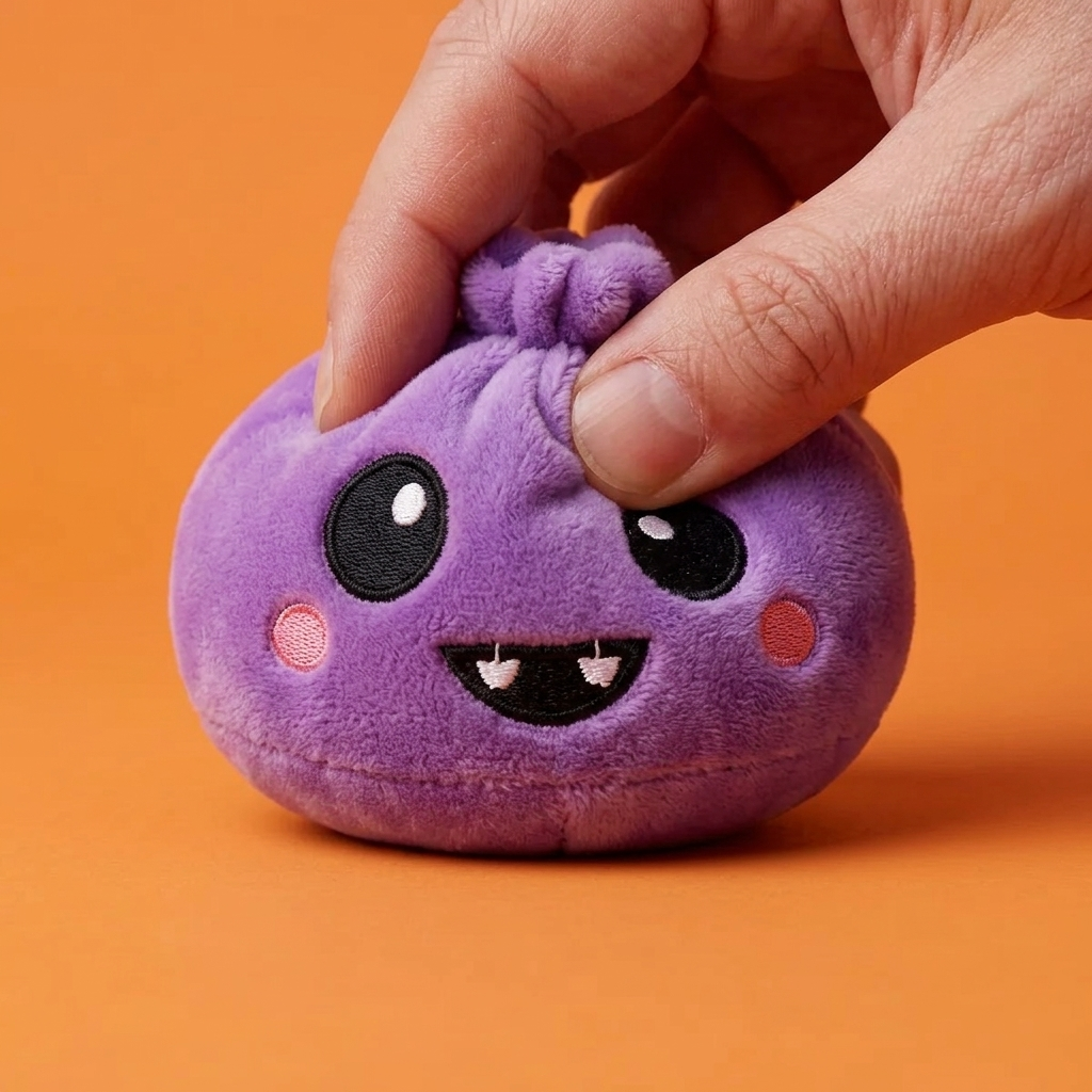 Squishy Dumpling Halloween Zestaw 5 szt. efekt slow-rise w akcji