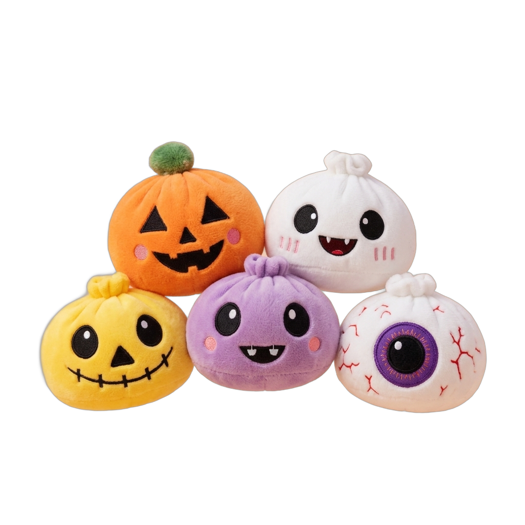 Squishy Dumpling Halloween Zestaw 5 szt. ściskany w dłoni