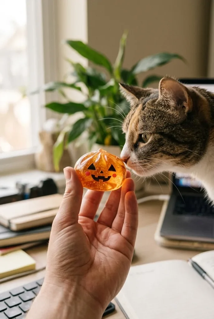 Squishy Dumpling Halloween XXL Zestaw 8 szt z pluszakiem
