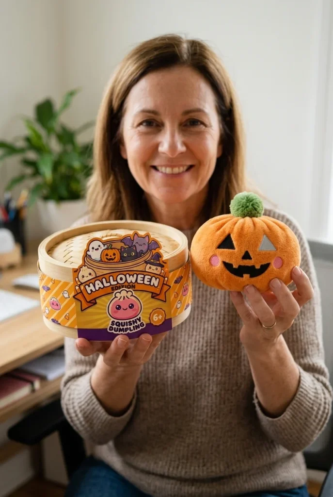 Squishy Dumpling Halloween Dynia z pudełkiem