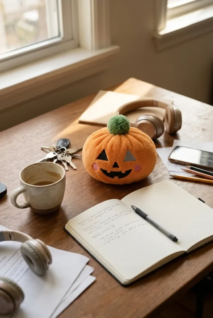 Squishy Dumpling Halloween Dynia na biurku