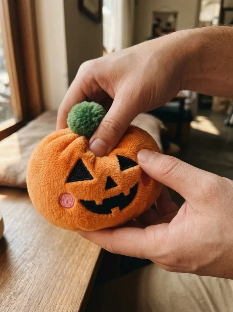 Squishy Dumpling Halloween Dynia podczas ściskania
