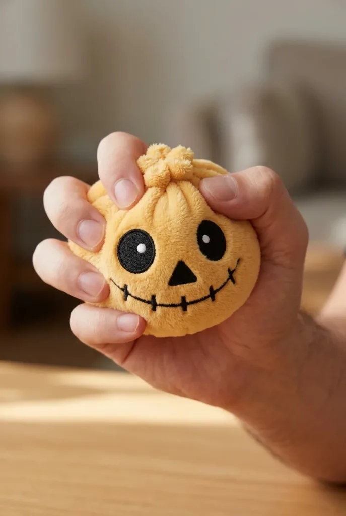 Squishy Dumpling Szkielet Halloween Uśmiech podczas ściskania
