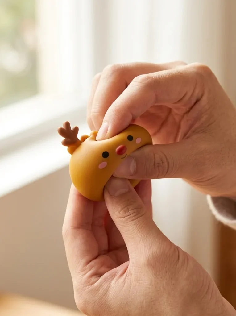 Kalendarz Adwentowy Squishy Dumpling Mochi Piernik 24 szt podczas ściskania
