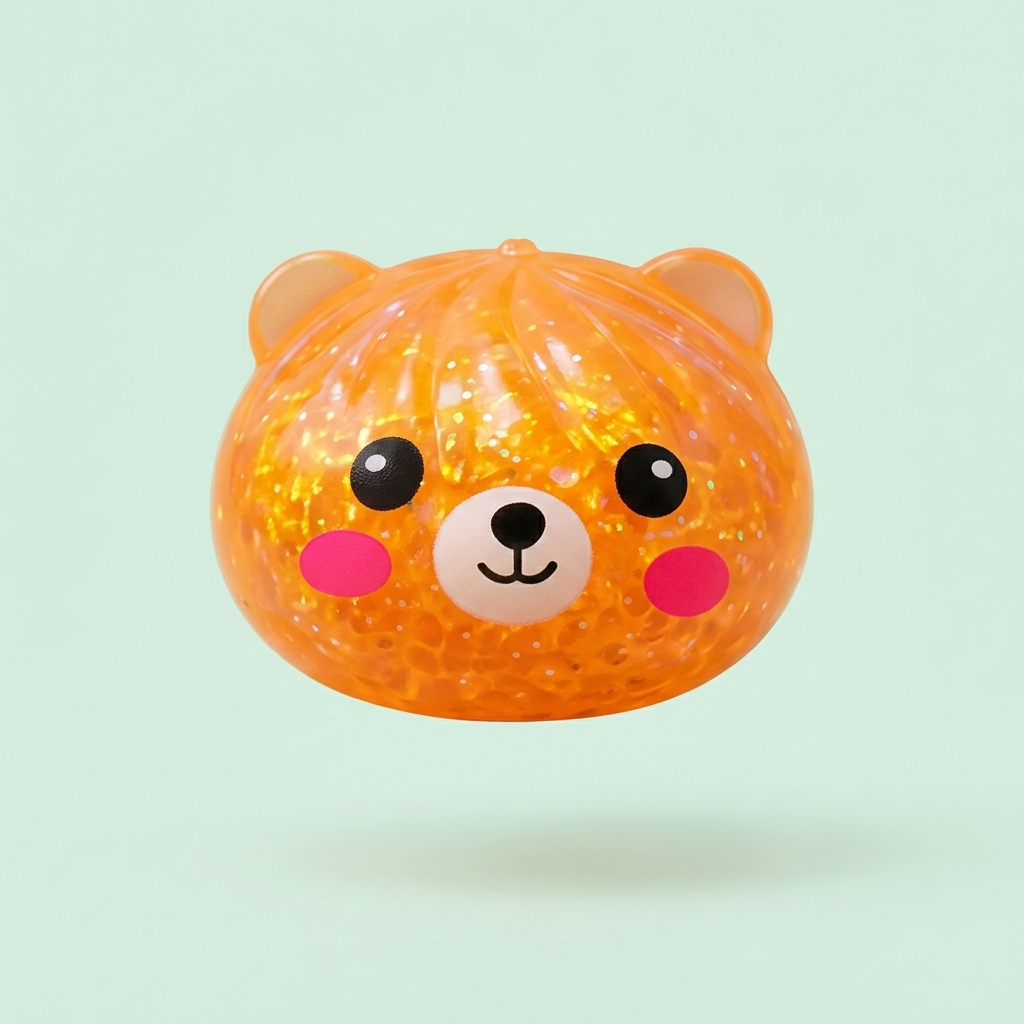 Dumpling Squishy Mystery Glitter Miś ściskany w dłoni