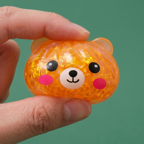Dumpling Squishy Mystery Glitter Miś ściskany w dłoni