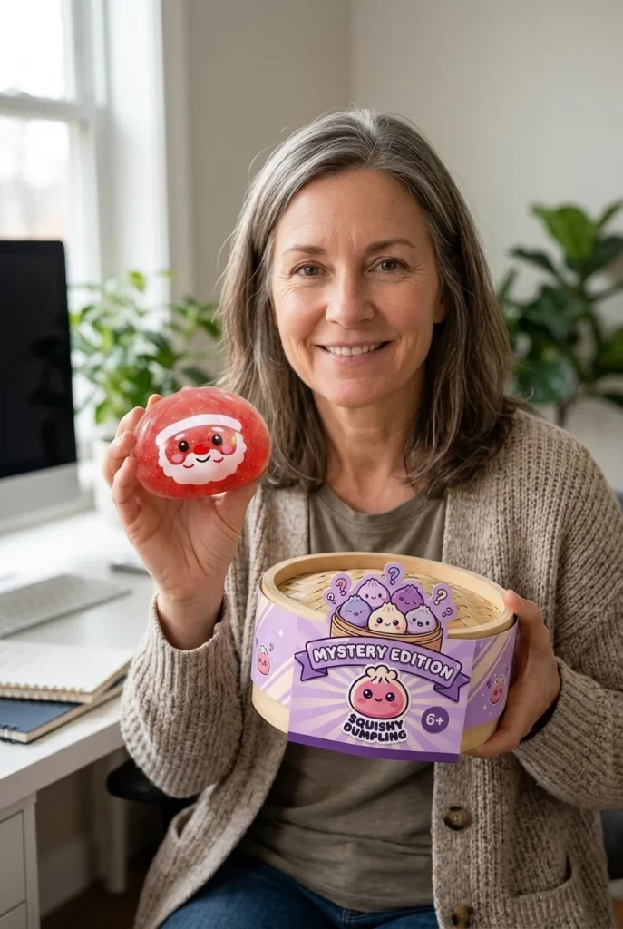 Dumpling Squishy Mystery Candy Świąteczny z pudełkiem