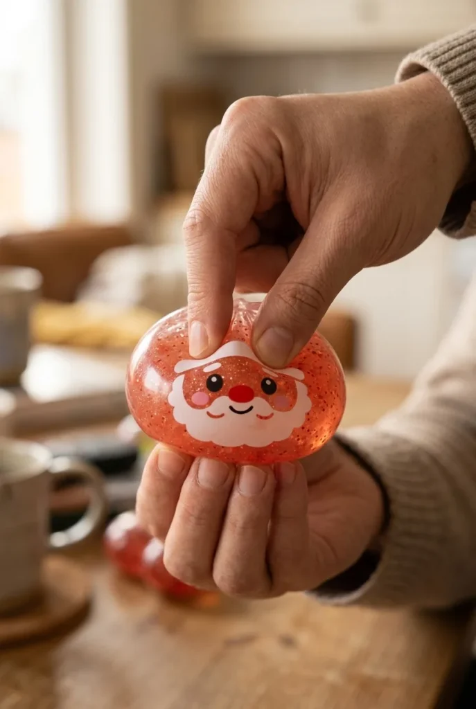 Dumpling Squishy Mystery Candy Świąteczny podczas ściskania