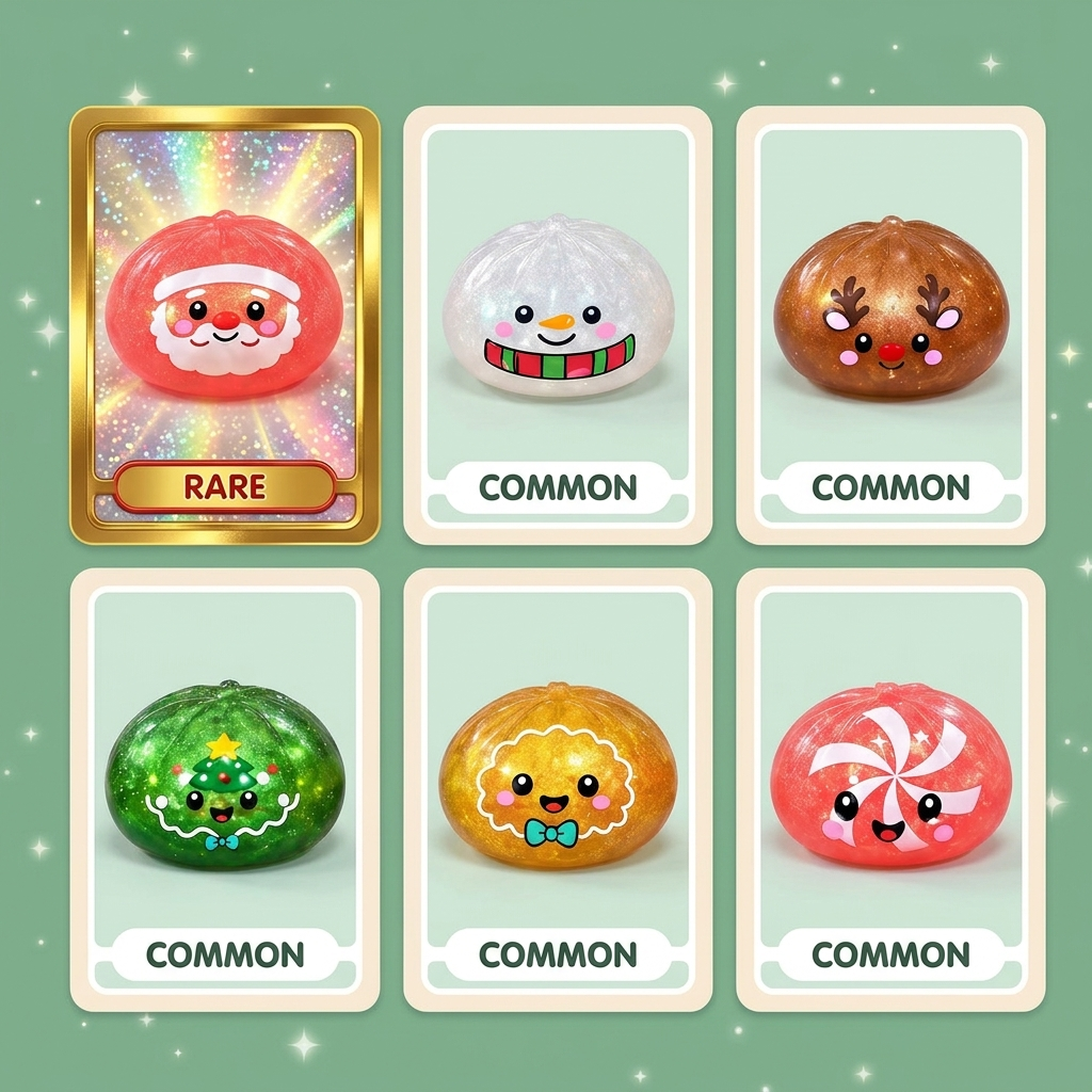 Dumpling Squishy Mystery Candy Świąteczny ściskany w dłoni