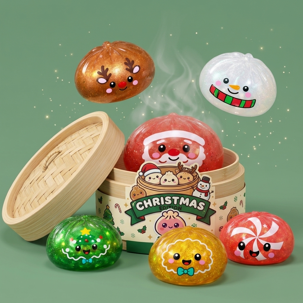 Dumpling Squishy Mystery Candy Świąteczny ściskany w dłoni