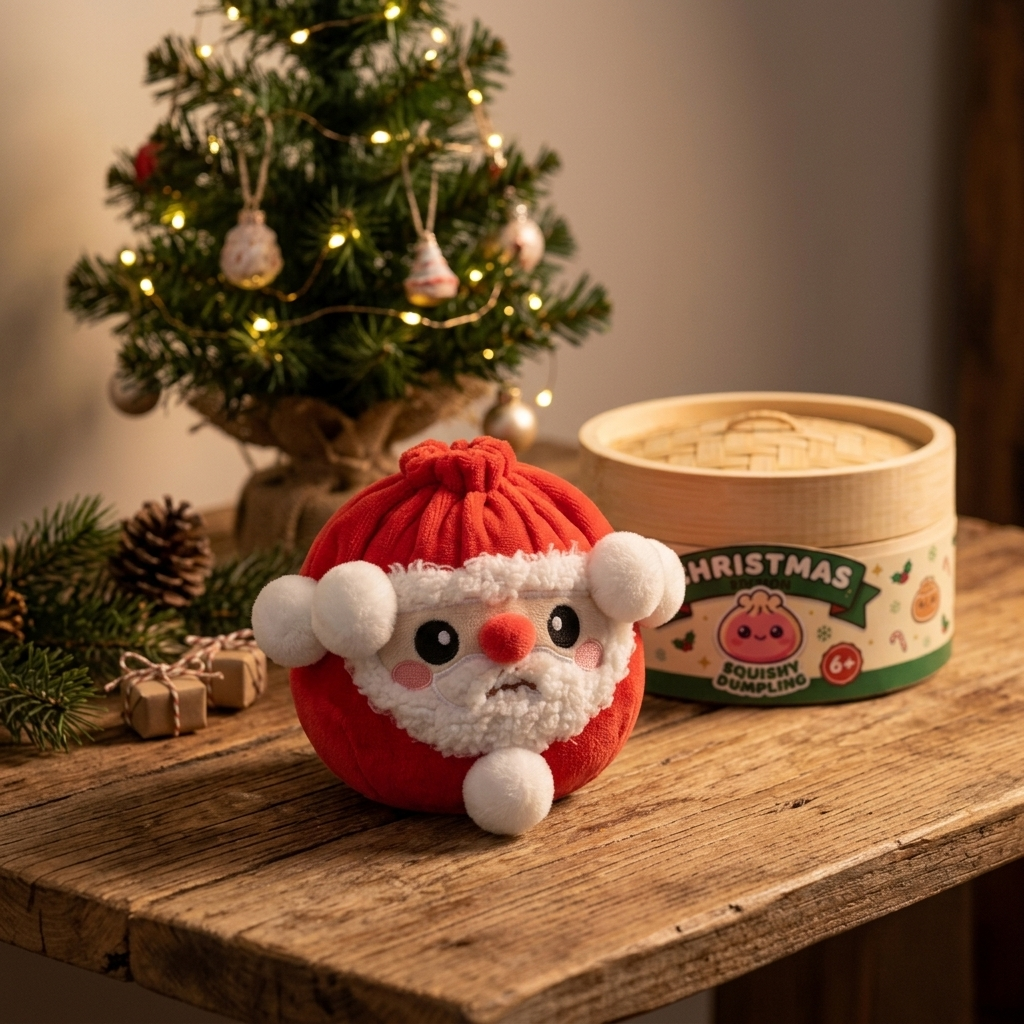Dumpling Squishy Mystery Christmas Edycja Świąteczna w codziennej aranżacji