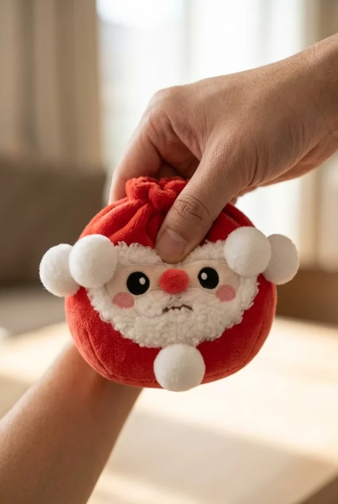 Dumpling Squishy Mystery Christmas Edycja Świąteczna podczas ściskania