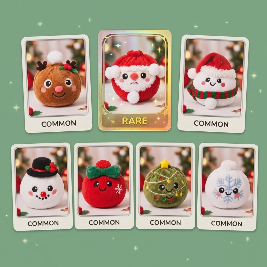 Dumpling Squishy Mystery Christmas Edycja Świąteczna ściskany w dłoni