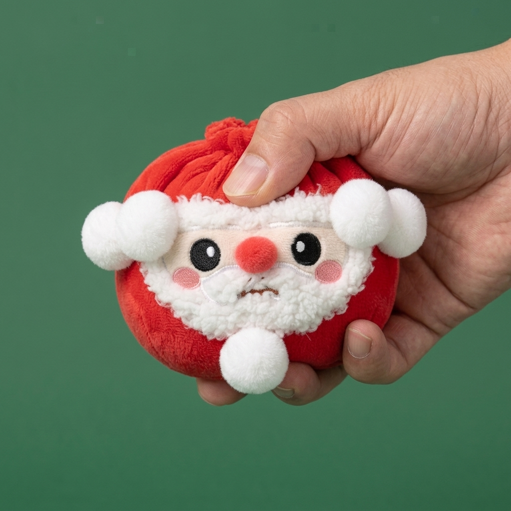 Dumpling Squishy Mystery Christmas Edycja Świąteczna efekt slow-rise w akcji