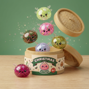 Squishy Dumpling Reindeer Mystery Brokat ściskany w dłoni