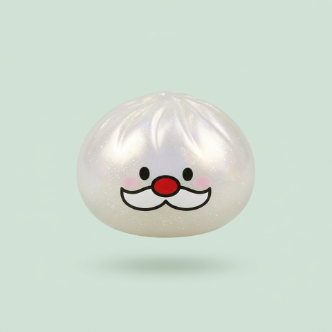 Squishy Dumpling Mystery Wąsy Mikołaja ściskany w dłoni