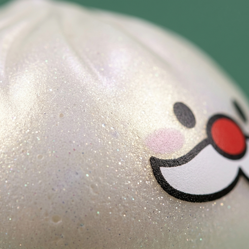 Squishy Dumpling Mystery Wąsy Mikołaja makro tekstury pianki