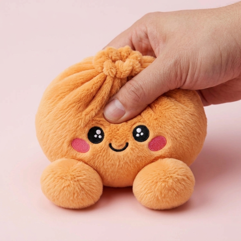 Squishy Dumpling Orange Mandarynkowy efekt slow-rise w akcji