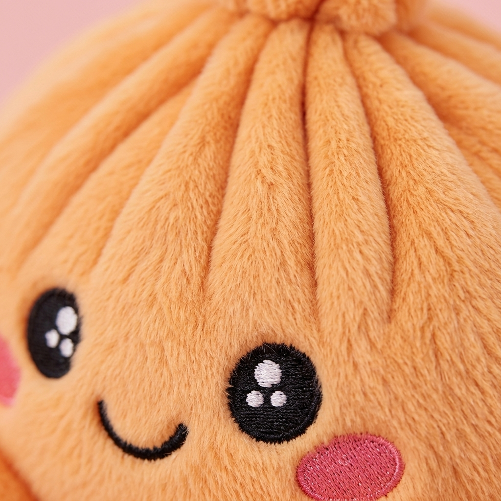 Squishy Dumpling Orange Mandarynkowy makro tekstury pianki