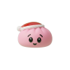 Dumpling Squishy Różowa Czapka Mikołaja ściskany w dłoni
