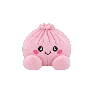 Dumpling Squishy Różowy Pluszak Piwonia ściskany w dłoni