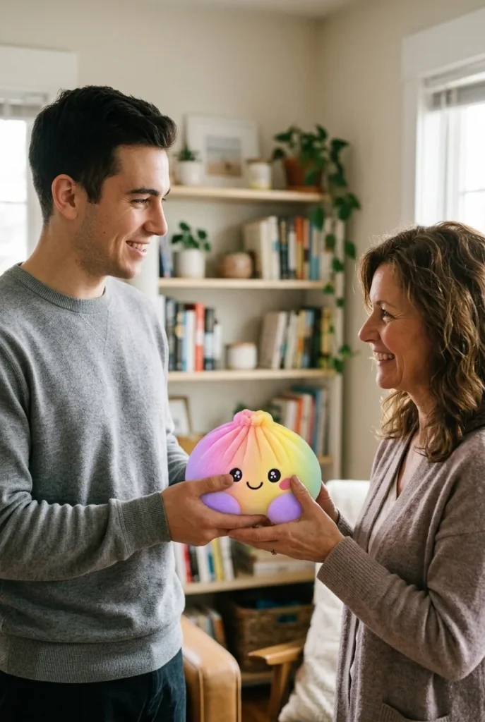 Squishy Dumpling Tęczowy Pastel jako pomysł na prezent