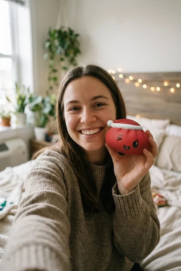 Dumpling Squishy Czerwona Czapka Mikołaja na co dzień