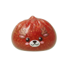 Squishy Dumpling Renifer Czerwony Glitter ściskany w dłoni