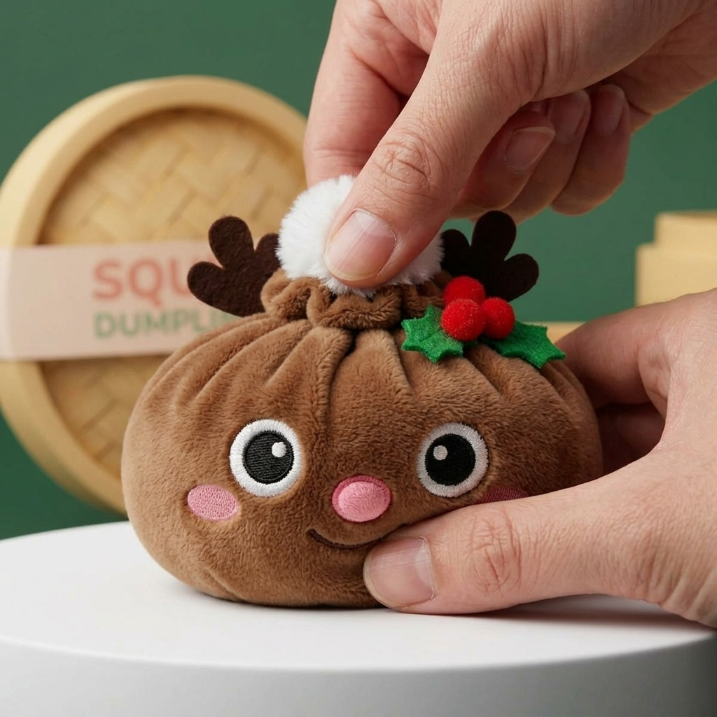 Dumpling Squishy Renifer Świąteczny ściskany w dłoni