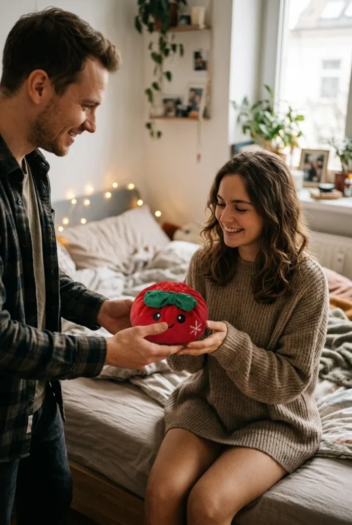 Dumpling Squishy Świąteczna Kokardka Czerwona jako pomysł na prezent