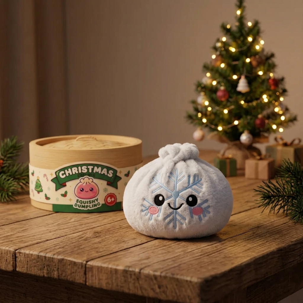 Dumpling Squishy Snowflake Zimowa w codziennej aranżacji