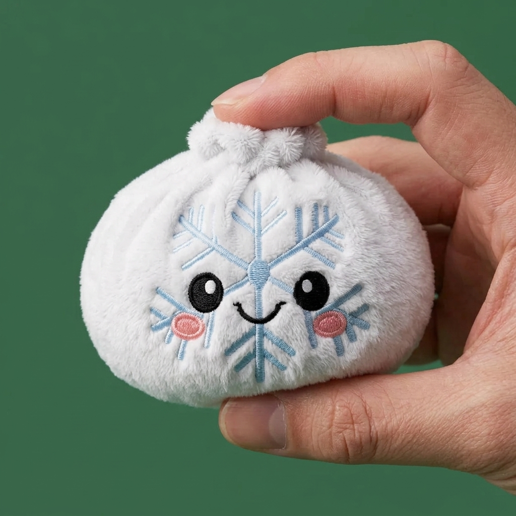 Dumpling Squishy Snowflake Zimowa ściskany w dłoni