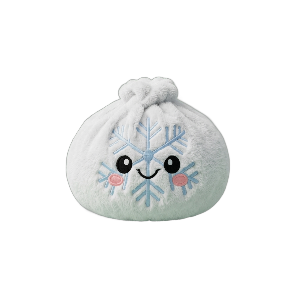 Dumpling Squishy Snowflake Zimowa ściskany w dłoni