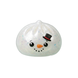Dumpling Squishy Bałwan Glitter ściskany w dłoni